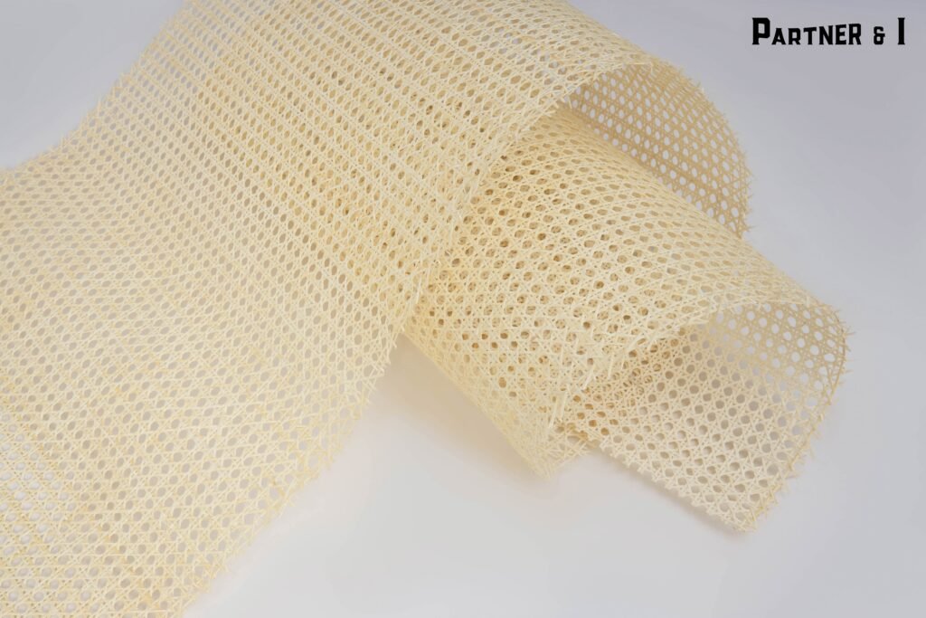 24" Wide, Cane Webbing White Hexagon for Making Rattan Chair and Rattan Furniture , Sell By The Running Foot.